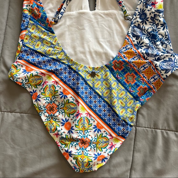 Nanette Lepore One Piece Patchwork Goddess Swimsuit - Picture 6 of 8